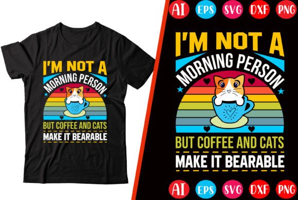 Coffee Day Cat T-shirt Design Review