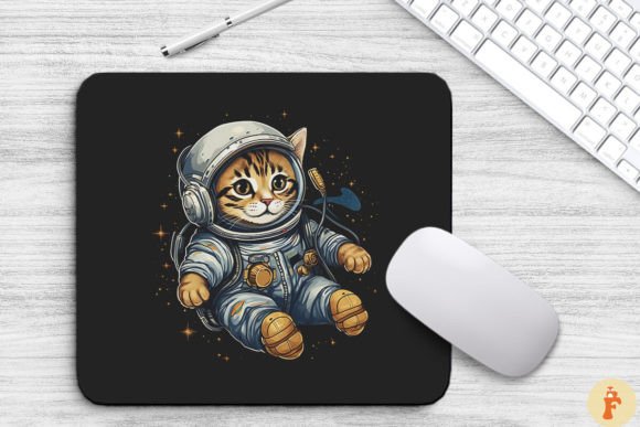 Cute Astronaut Bengal Cat Mouse Pad Review