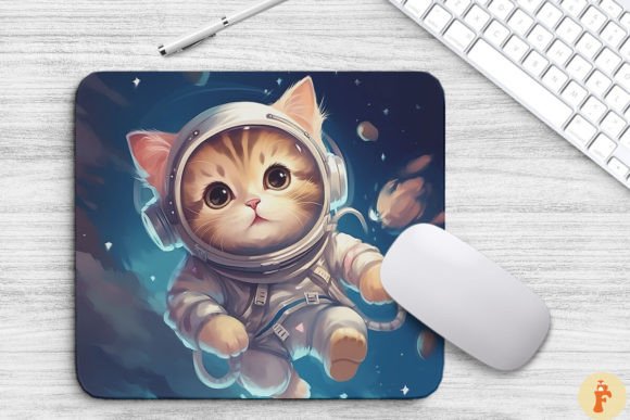Cute Astronaut Cat Mouse Pad Design Review