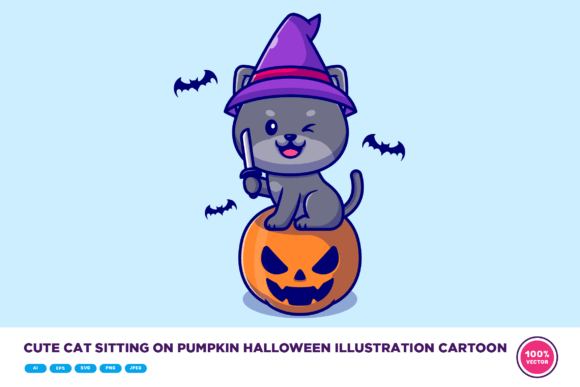 Cute Cat on Pumpkin Halloween Embroidery Review