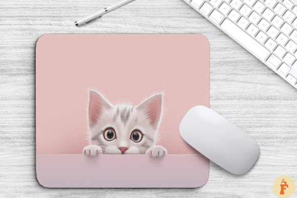 Cute Peeking Manx Cat Mouse Pad Review