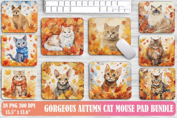 Gorgeous Autumn Cat Mouse Pad Design Review