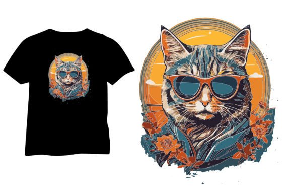 Illustration Cat Face Portrait Review