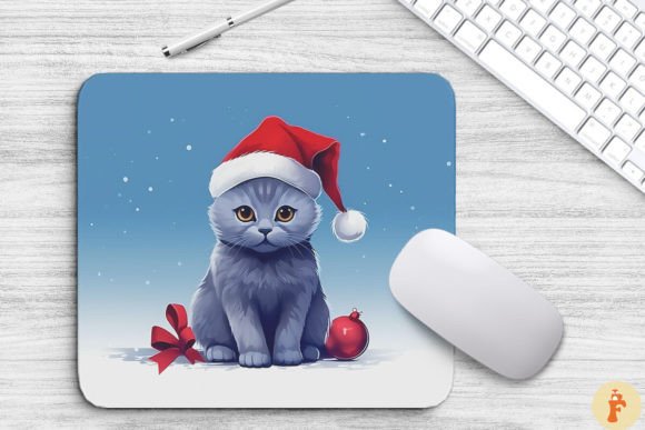 Kawaii Christmas Russian Blue Cat Embroidery Review