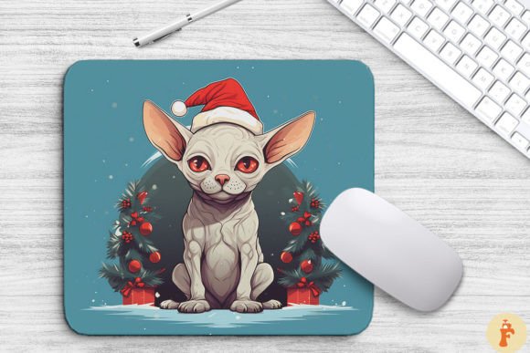 Kawaii Christmas Sphynx Cat Mouse Pad Review