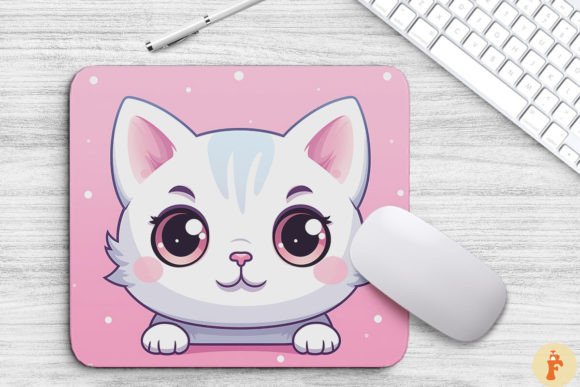 Kawaii Peeking American Shorthair Cat Embroidery