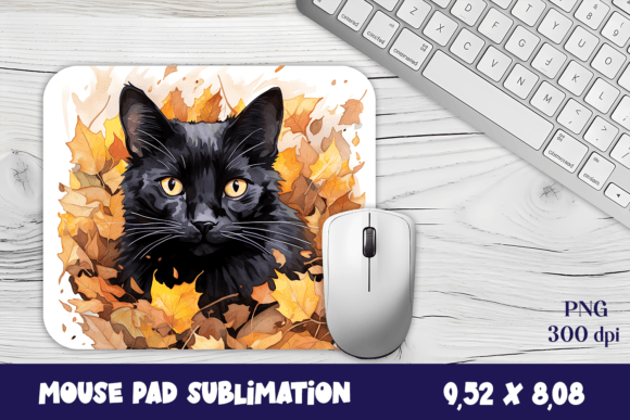Mouse Pad Happy Cute Black Kitten Review