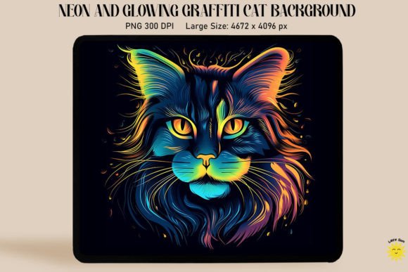 Neon Graffiti Cat Embroidery Design Review