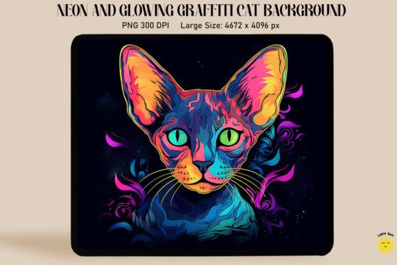 Neon Graffiti Devon Rex Cat Embroidery Review
