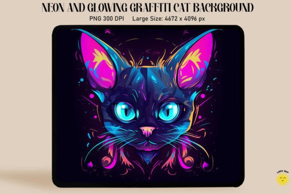 Neon Graffiti of Siamese Cat Embroidery Review