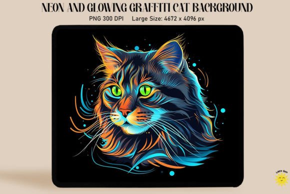 Neon Graffiti Siberian Cat Embroidery Review